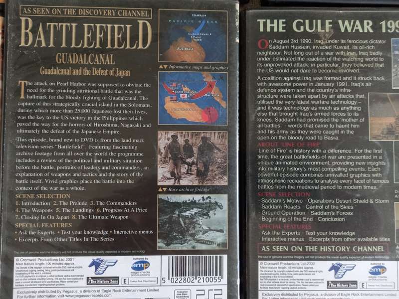 Military DVDs x 12