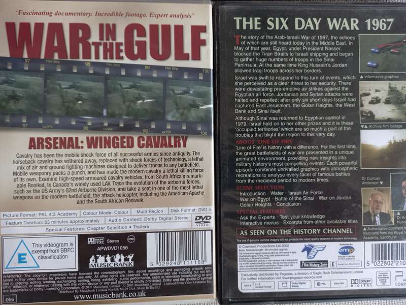 Military DVDs x 12
