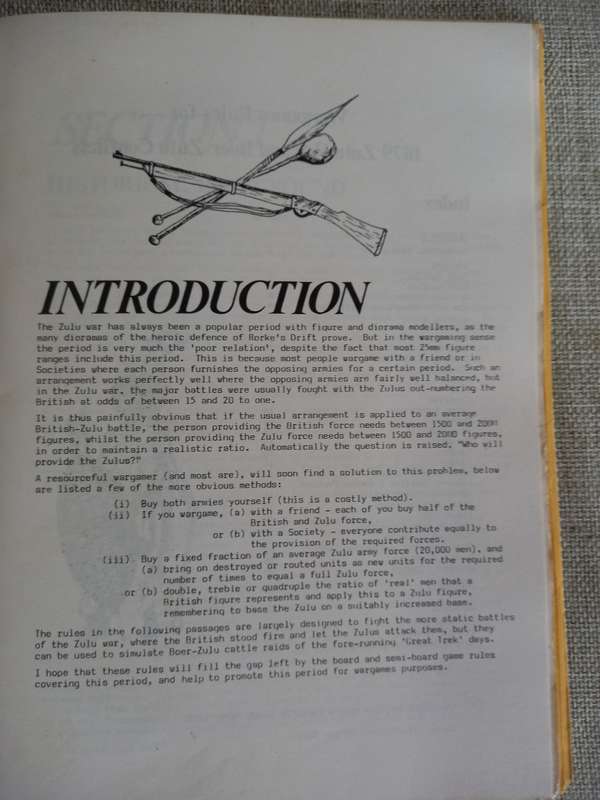 The 1879 Zulu War and Boer Zulu Conflict - Wargame Rules