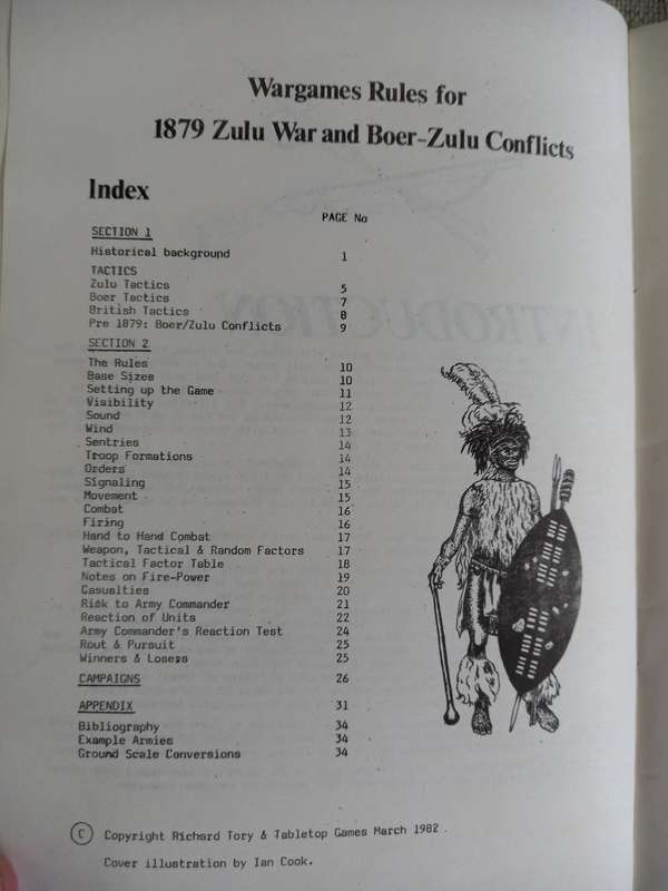 The 1879 Zulu War and Boer Zulu Conflict - Wargame Rules