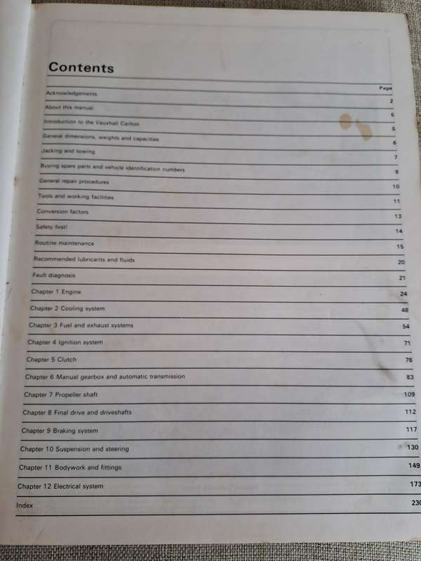 Vauxhall Carlton Owners Workshop Manual 1986 to 1989 - Haynes