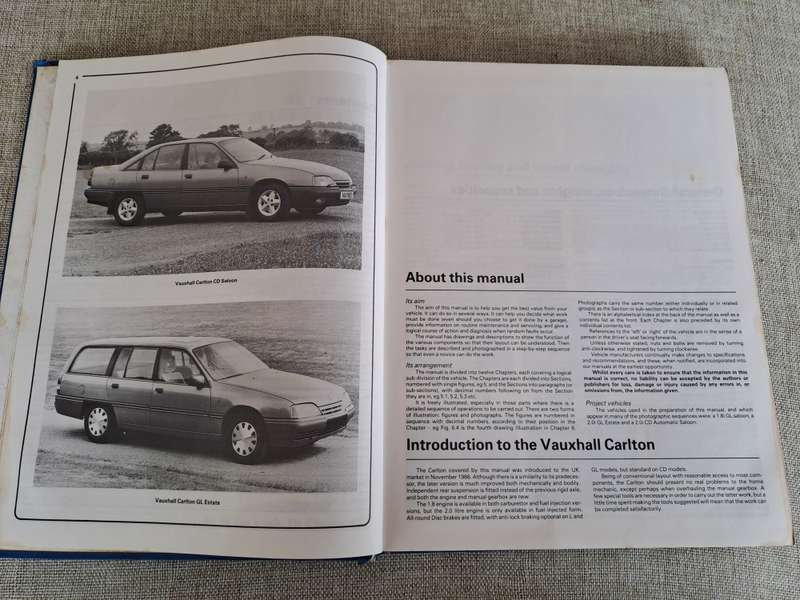 Vauxhall Carlton Owners Workshop Manual 1986 to 1989 - Haynes