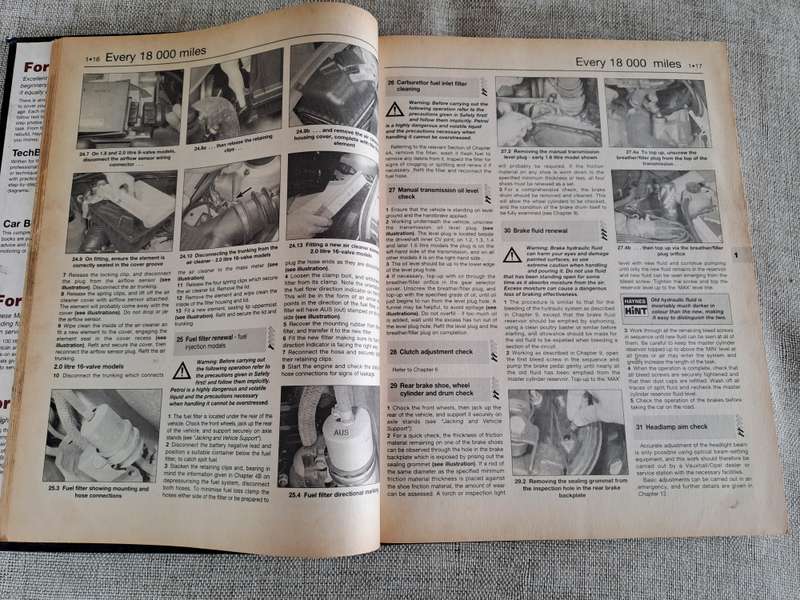 Opel Kadett petrol Service and Repair Manual 1984 to 1991 - Haynes