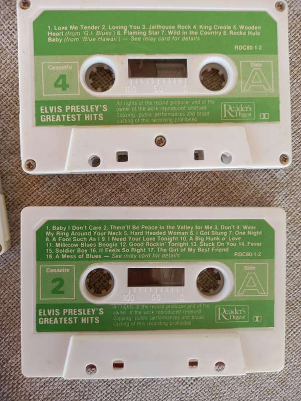 Elvis Presley / Beatles Cassette tapes