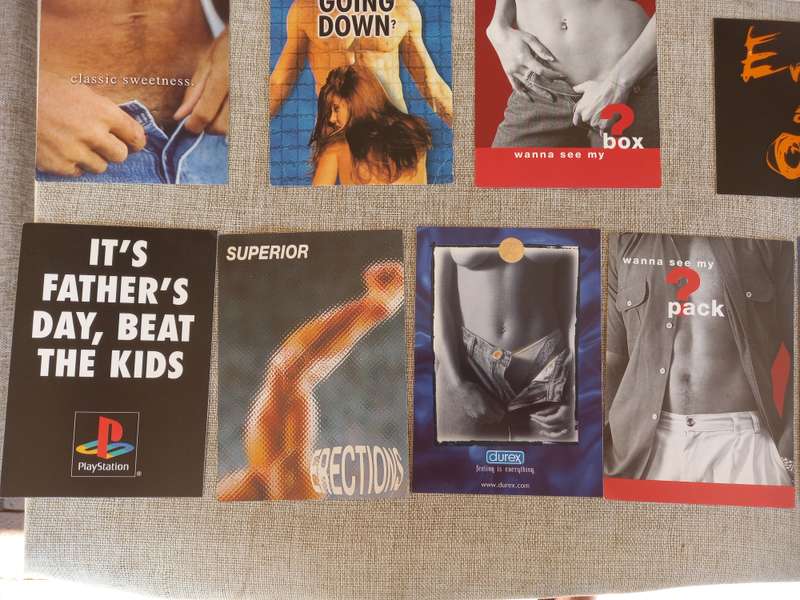 Night Club "90s" advertising postcards x 17