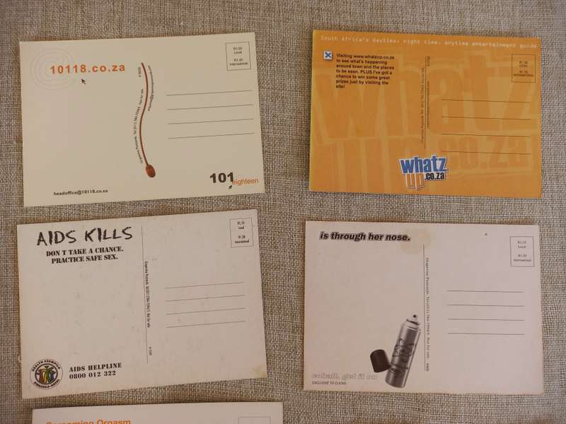Night Club "90s" advertising postcards x 17