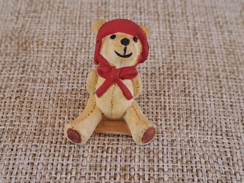 Teeny Ted Red Bear - Peter Fagan Colourbox Teddy Collection Miniatures