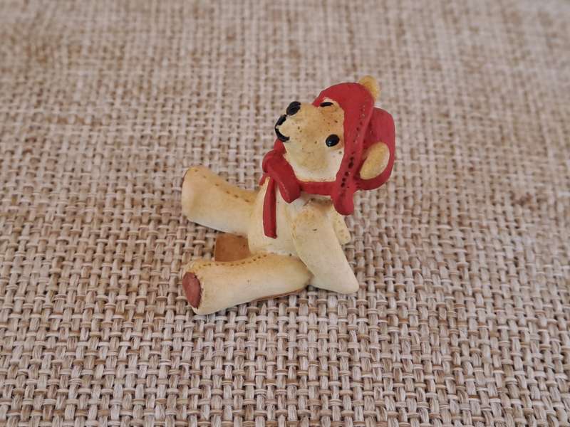 Teeny Ted Red Bear - Peter Fagan Colourbox Teddy Collection Miniatures