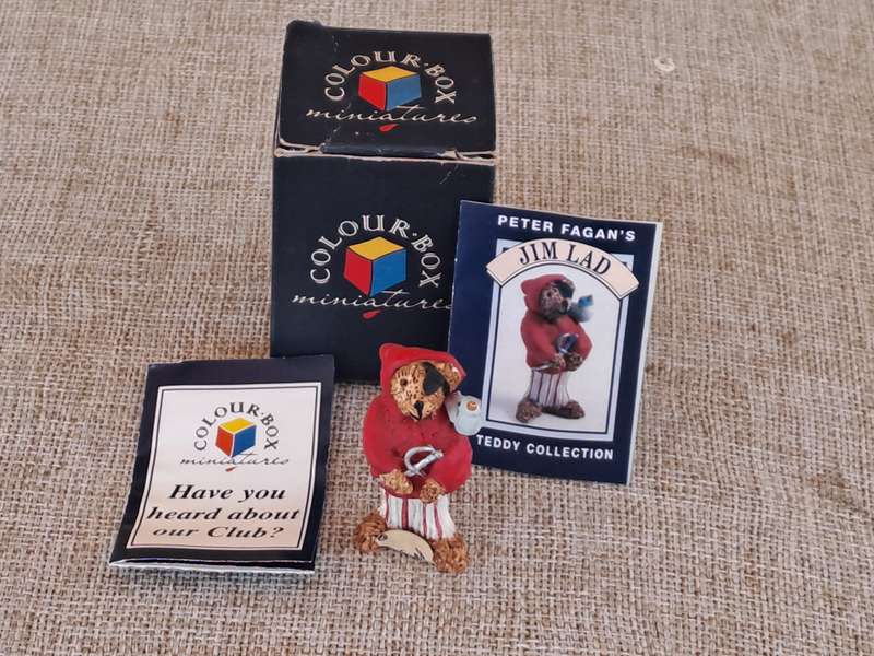 Jim Lad Bear - Peter Fagan Colourbox Teddy Collection Miniatures