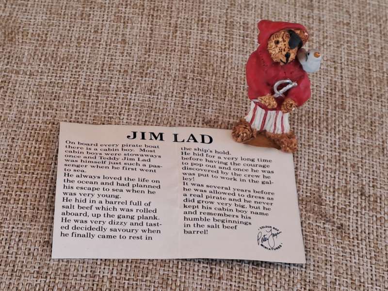 Jim Lad Bear - Peter Fagan Colourbox Teddy Collection Miniatures