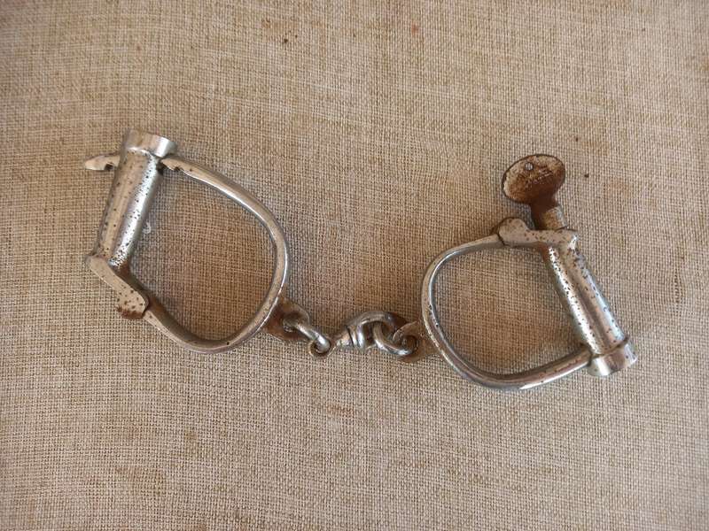 British South Africa Police handcuffs