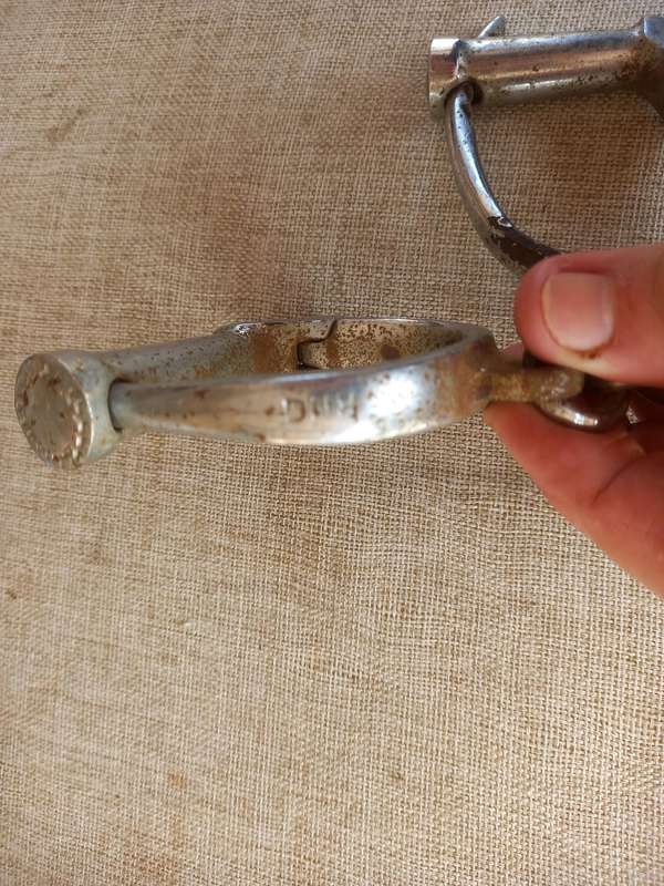 British South Africa Police handcuffs