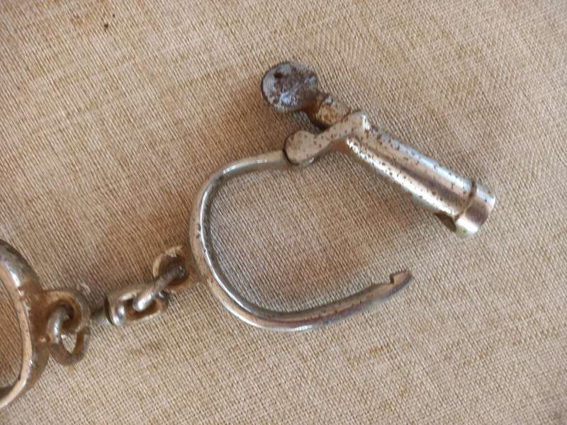 British South Africa Police handcuffs