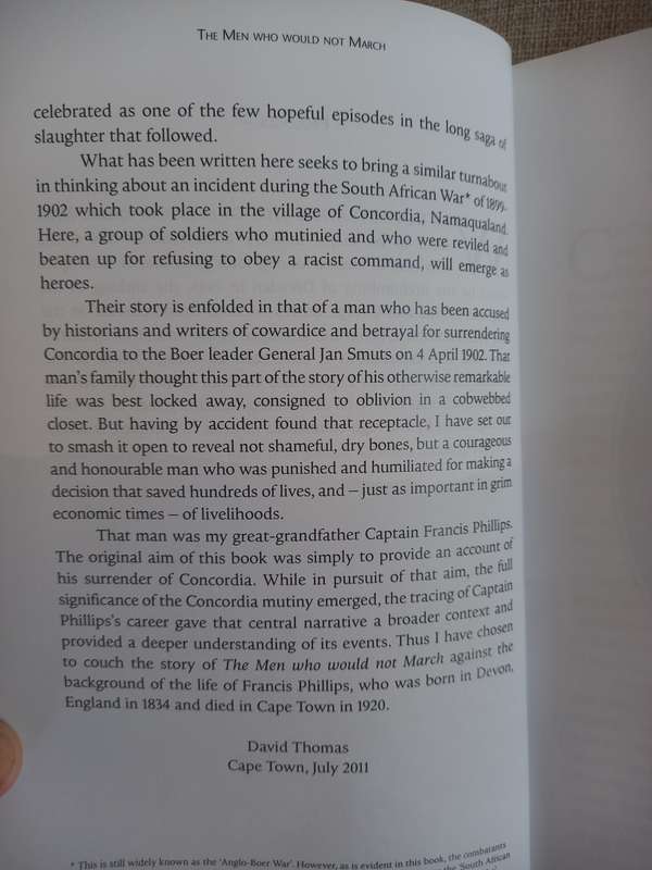The Men Who Would Not March.  Thomas, David