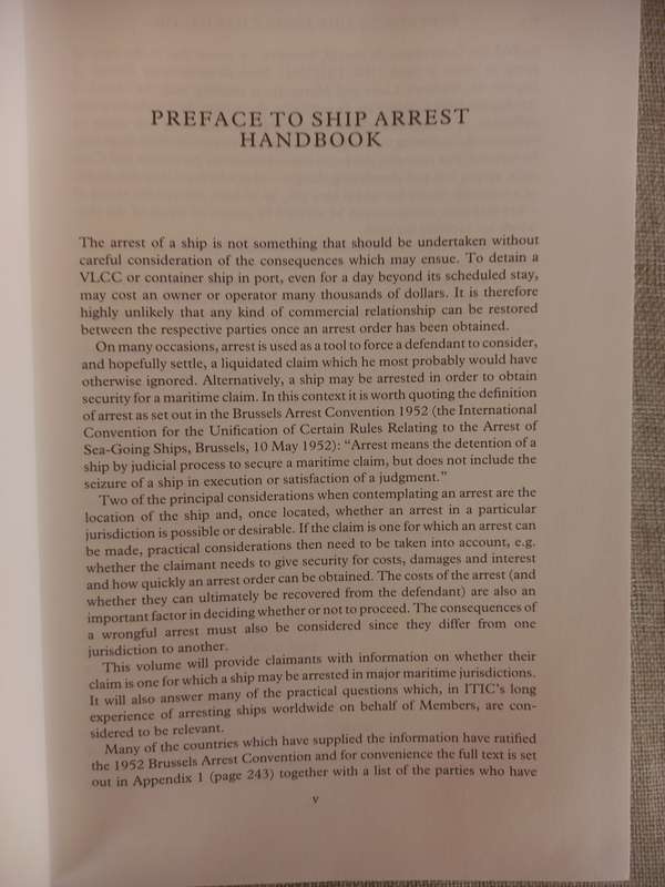 Ship Arrest Handbook - Paul Smith