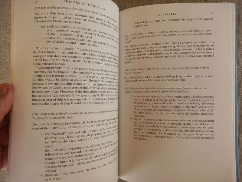 Ship Arrest Handbook - Paul Smith