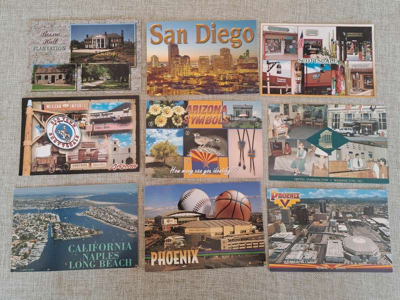 Post Cards USA  Collection of 84 unused Cards