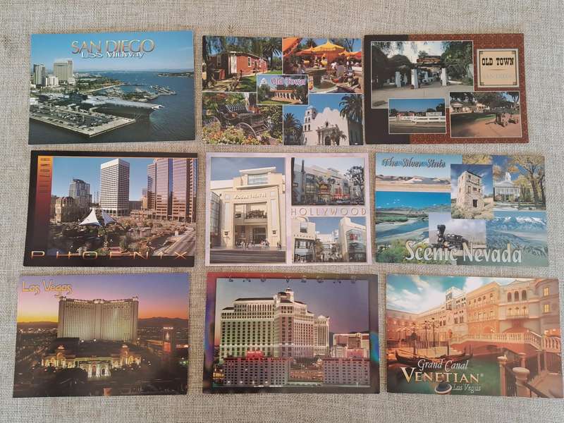 Post Cards USA  Collection of 84 unused Cards