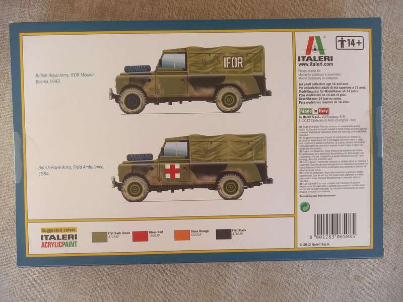 Land Rover 109' LWB 1/35 scale - Italeri