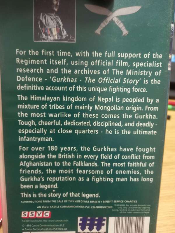 Gurkha's - The Official Story - Book, Video and Poster