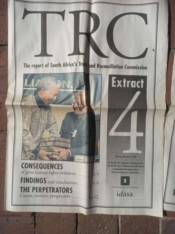 TRC - The report of South Africa's Truth and Reconciliation Commission - Independant Newspapers 1998