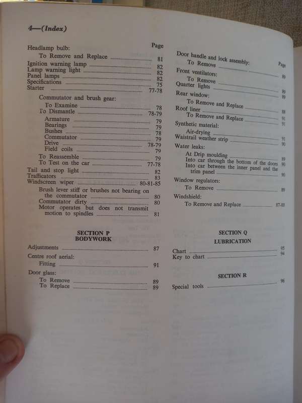 Morris Minor 1000 Service Manual 1957-1961