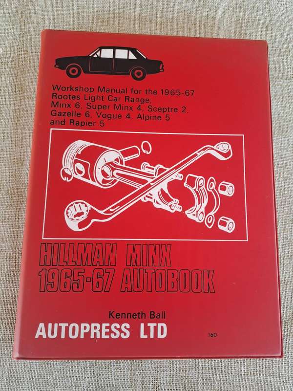 Workshop Manual for Hillman Minx 1965-67  Autopress Ltd