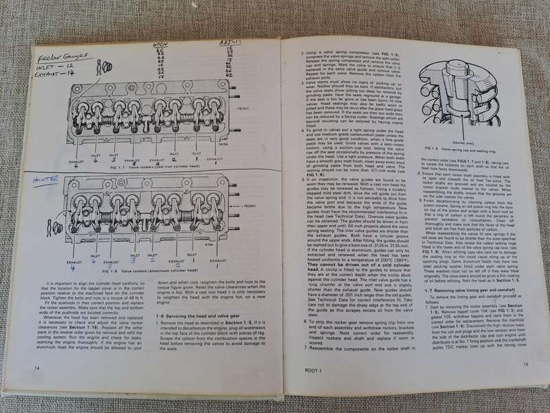 Workshop Manual for Hillman Minx 1965-67  Autopress Ltd