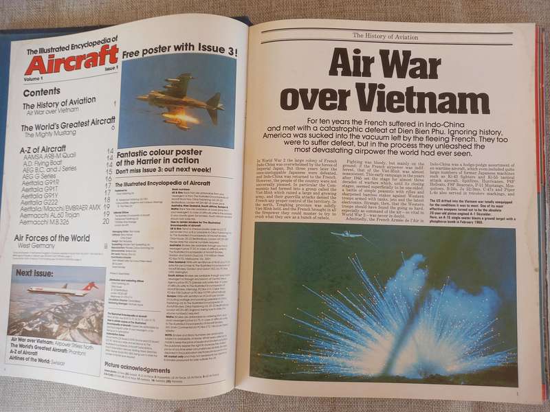The illustrated encyclopedia of aircraft - 216 volumes - 18 binders