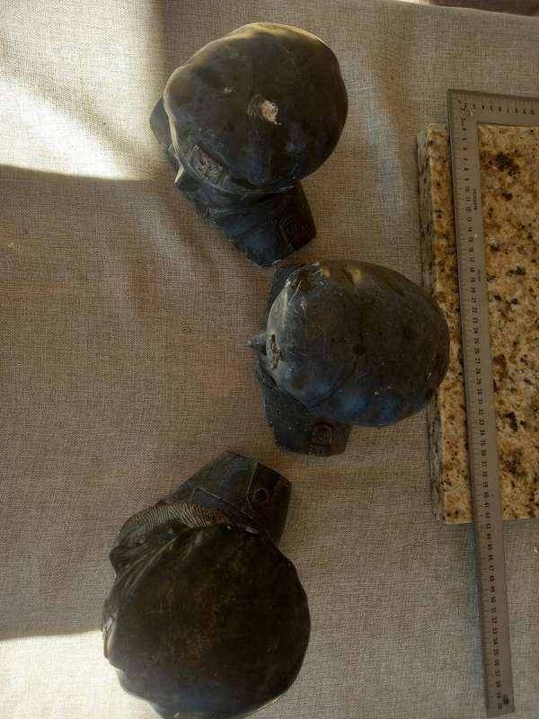 3 Rhodesian Soapstone busts - SAS, Selous Scouts, RLI