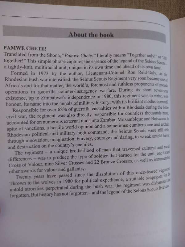 Pamwe Chete: The Legend of the Selous Scouts  Reid-Daly, Ron