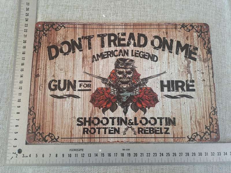 Don't Tread On Me American Legend - Advertising Tin Plate Sign