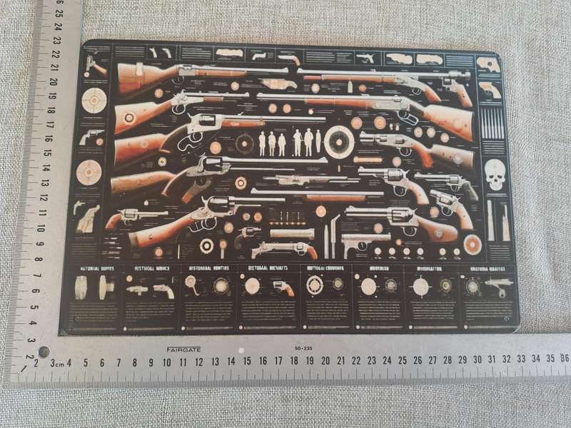 Rifle and Pistol - Advertising Tin Plate Sign