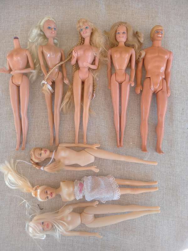 Barbies and Ken and spares