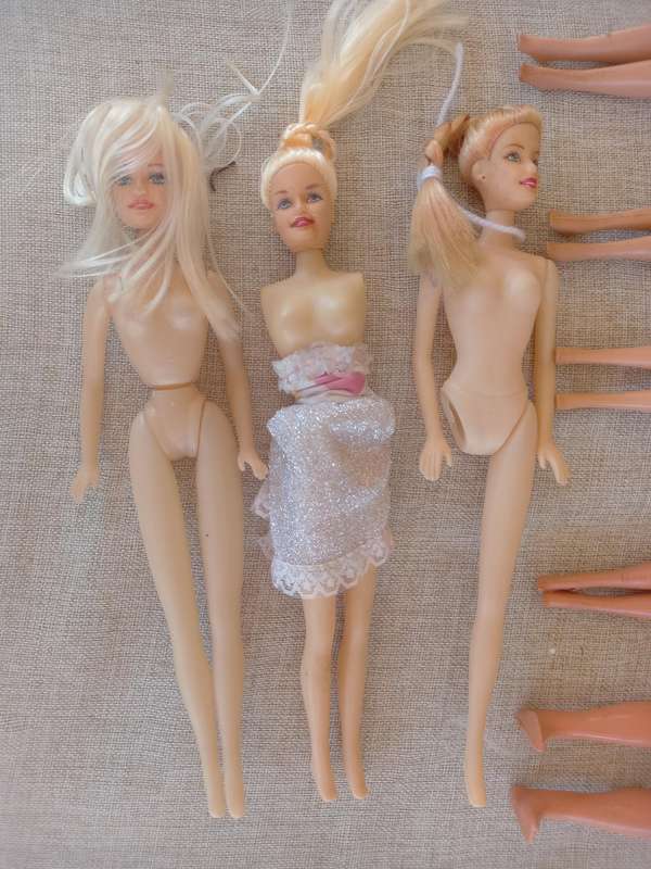 Barbies and Ken and spares