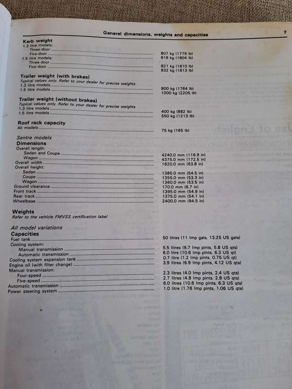 Nissan Sunny Owners Workshop Manual 1982 to 1986 - Haynes