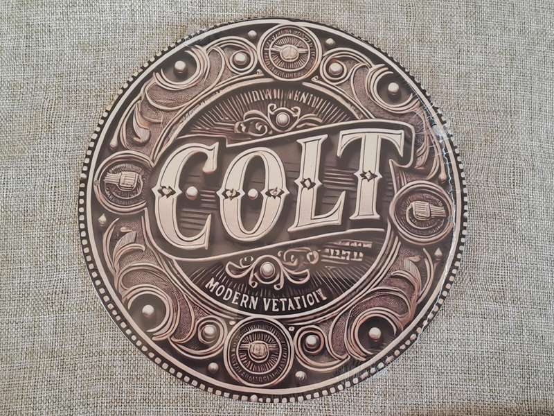 Colt - Circular Advertising Tin Plate Sign