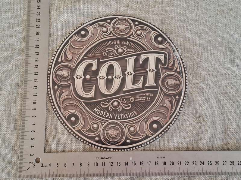 Colt - Circular Advertising Tin Plate Sign