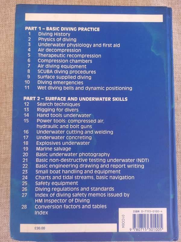 Commercial Diving Manual (3rd ed), by R Larn and R Whistler