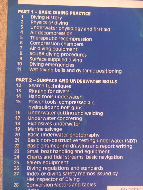 Commercial Diving Manual (3rd ed), by R Larn and R Whistler