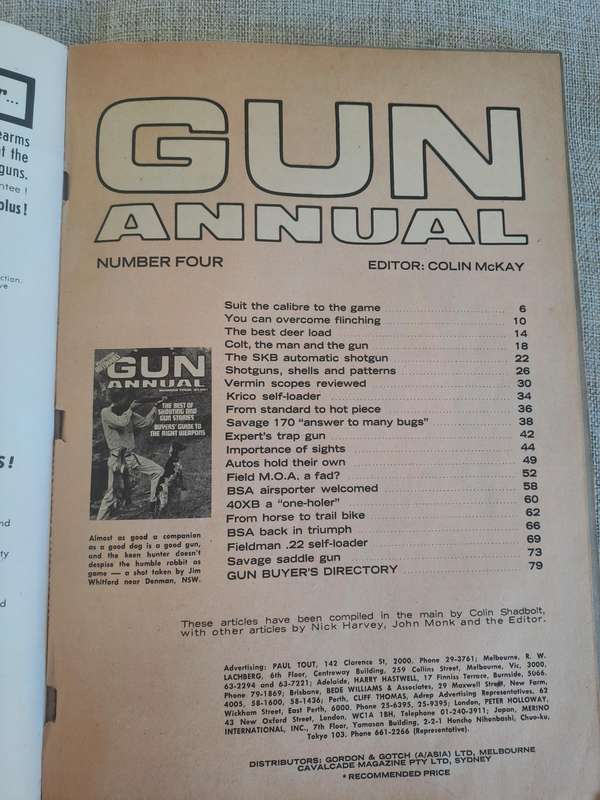 Australian Outdoors Gun Annual Number Three and Four