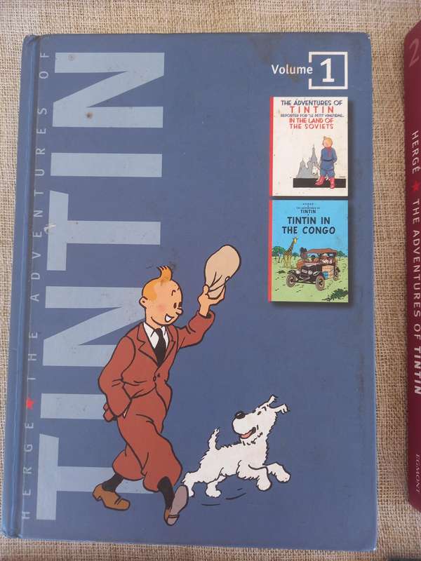 The Adventures of Tintin - vols 1 - 8 hardcover book set - Herge
