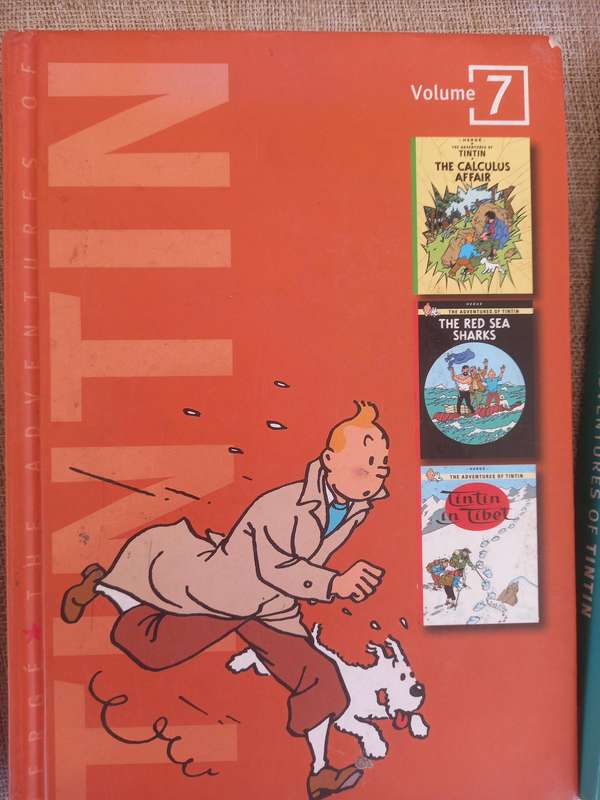 The Adventures of Tintin - vols 1 - 8 hardcover book set - Herge