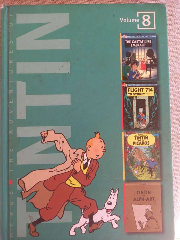 The Adventures of Tintin - vols 1 - 8 hardcover book set - Herge