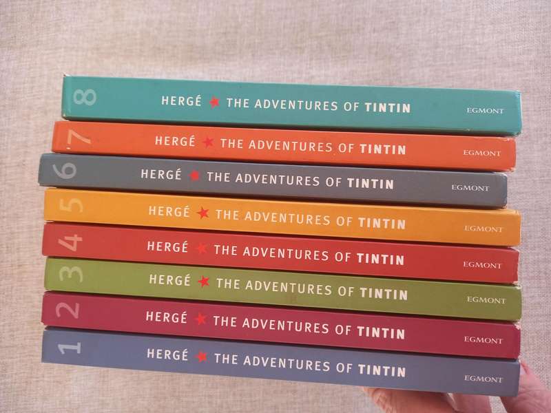 The Adventures of Tintin - vols 1 - 8 hardcover book set - Herge