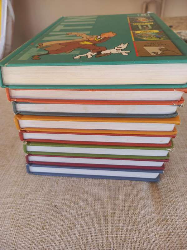 The Adventures of Tintin - vols 1 - 8 hardcover book set - Herge