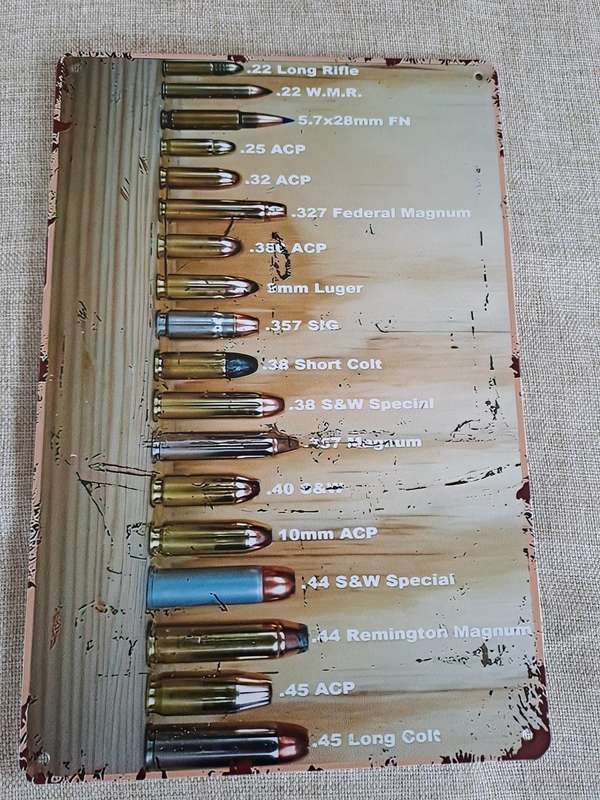Bullets - Advertising Tin Plate Sign