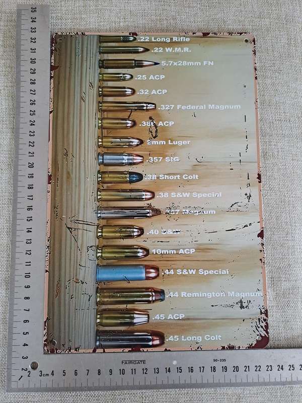 Bullets - Advertising Tin Plate Sign