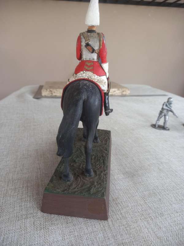 Household Cavalry Officer - Metal - 24cm Excellent piece / solid RARE