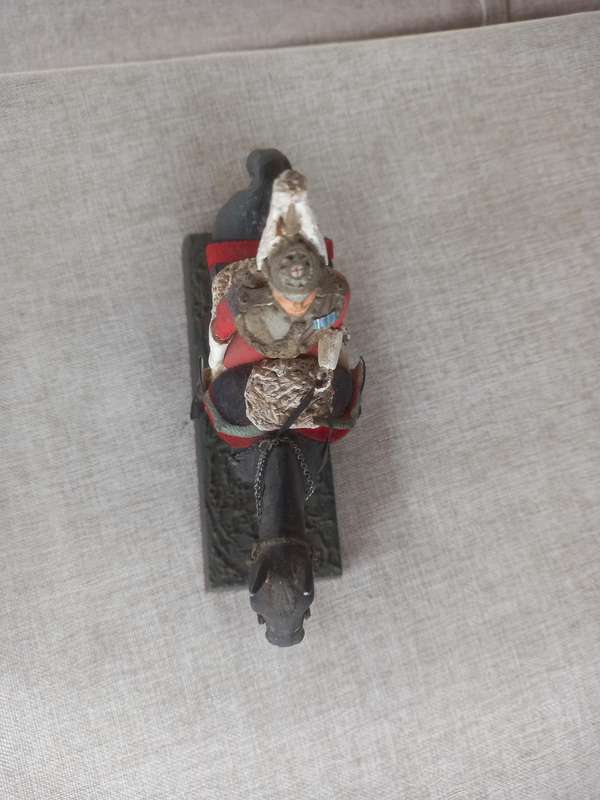 Household Cavalry Officer - Metal - 24cm Excellent piece / solid RARE